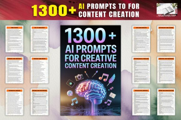 Download 1300+AI Prompts for Creative Content Cr - Creative Collection