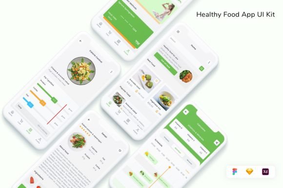 Download Healthy Food App UI Kit - Healthy food Collection