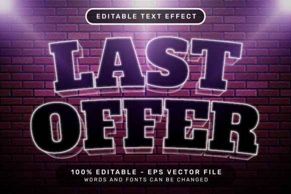 Download Last Offer Text Effect and Editable Text - Offer Collection